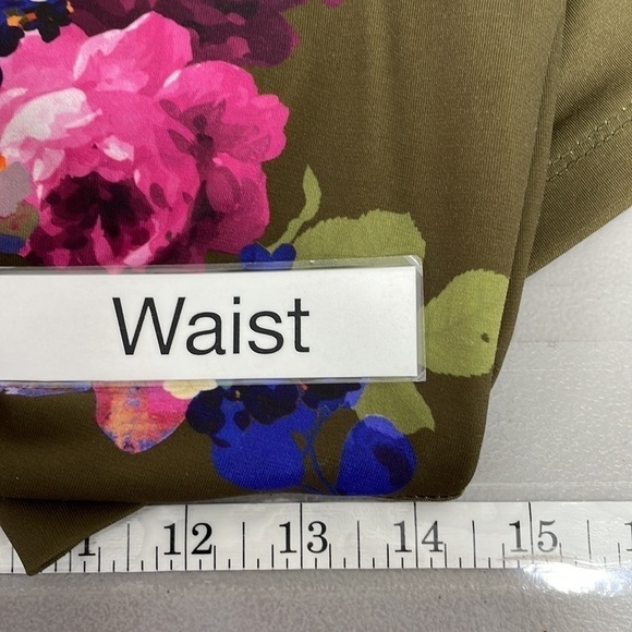 Joules Natalie Dress Long Sleeve Twist Front Midi Green Floral Size 8 - Picture 14 of 16